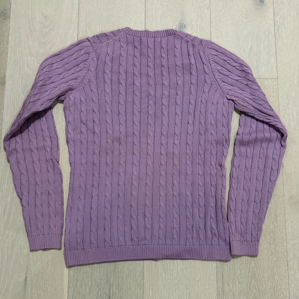 Fairway & Greene Lavender V-Neck Sweater - Picture 4 of 8